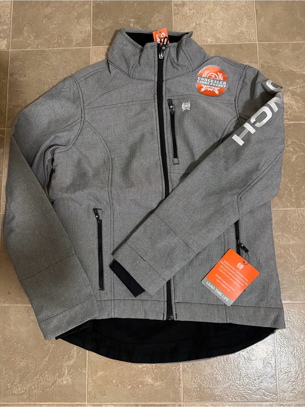 Cinch Gray women. Softshell Windbreaker with Logo Accent